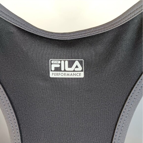 FILA Black Multicolor Women's Medium Racerback Tank Top Activewear Gym Workouts - Picture 8 of 10
